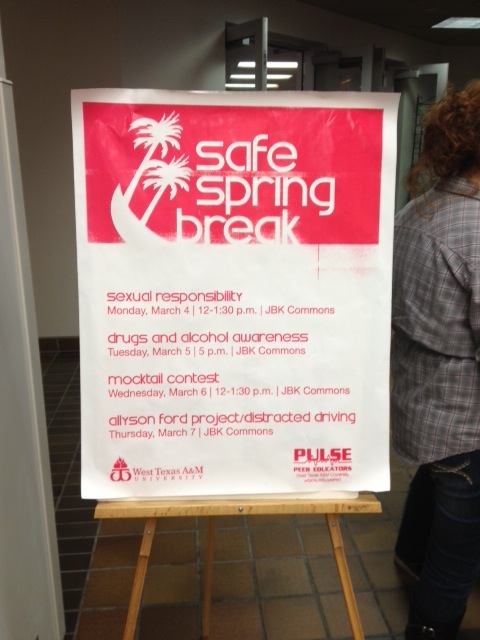 Safe Spring Break Poster